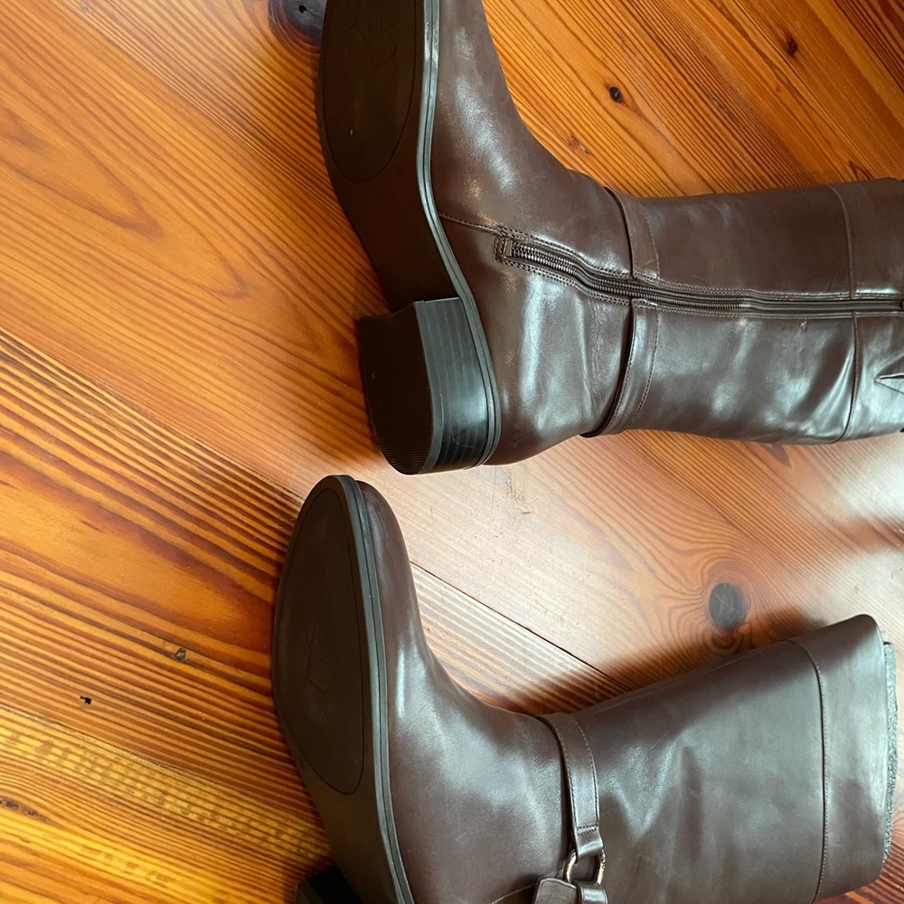 Lauren Ralph Lauren riding boots DARK BROWN NWT - Picture 3 of 6